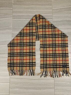 Vintage Burberry 100% CASHMERE Scarf